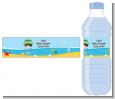 Beach Baby Boy - Personalized Baby Shower Water Bottle Labels thumbnail