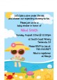 Beach Baby Girl - Baby Shower Petite Invitations thumbnail