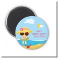 Beach Baby Girl - Personalized Baby Shower Magnet Favors thumbnail