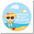 Beach Baby Girl - Personalized Baby Shower Table Confetti thumbnail