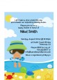 Beach Baby Hispanic Boy - Baby Shower Petite Invitations thumbnail