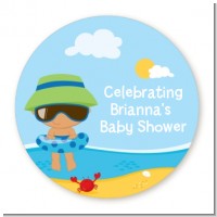 Beach Baby Hispanic Boy - Personalized Baby Shower Table Confetti