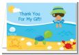 Beach Baby Hispanic Boy - Baby Shower Thank You Cards thumbnail