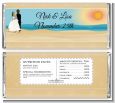 Beach Couple - Personalized Bridal Shower Candy Bar Wrappers thumbnail
