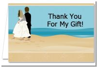 Beach Couple - Bridal Shower Thank You Cards