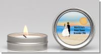 Beach Couple - Bridal Shower Candle Favors