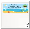 Beach Baby Asian Boy - Baby Shower Return Address Labels thumbnail