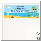 Beach Boy - Birthday Party Return Address Labels