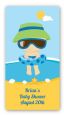 Beach Baby Boy - Custom Rectangle Baby Shower Sticker/Labels thumbnail