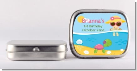 Beach Girl - Personalized Birthday Party Mint Tins