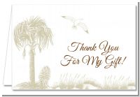 Beach Scene - Bridal Shower Thank You Cards