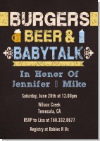 Beer and Baby Talk - Baby Shower Invitations