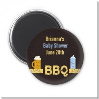 Beer and Baby Talk - Personalized Baby Shower Magnet Favors