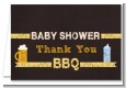 Beer and Baby Talk - Baby Shower Thank You Cards thumbnail