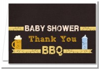 Beer and Baby Talk - Baby Shower Thank You Cards