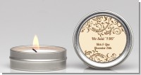 Beige & Brown - Bridal Shower Candle Favors