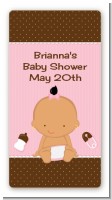 Baby Girl Hispanic - Custom Rectangle Baby Shower Sticker/Labels