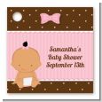 Baby Girl Hispanic - Personalized Baby Shower Card Stock Favor Tags thumbnail