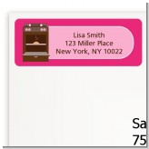 Bun in the Oven Girl - Baby Shower Return Address Labels