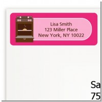 Bun in the Oven Girl - Baby Shower Return Address Labels