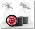 Big Red Snowflake - Christmas Black Candle Tin Favors thumbnail