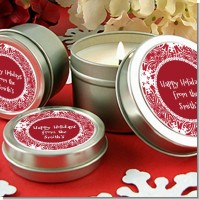 Big Red Snowflake - Christmas Candle Favors