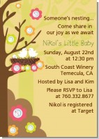 Bird's Nest - Baby Shower Invitations