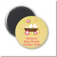 Bird's Nest - Personalized Baby Shower Magnet Favors