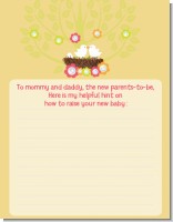 Bird's Nest - Baby Shower Notes of Advice