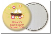 Bird's Nest - Personalized Baby Shower Pocket Mirror Favors