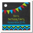 Birthday Boy Chalk Inspired - Personalized Birthday Party Card Stock Favor Tags thumbnail