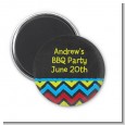 Birthday Boy Chalk Inspired - Personalized Birthday Party Magnet Favors thumbnail
