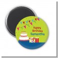 Birthday Cake - Personalized Birthday Party Magnet Favors thumbnail