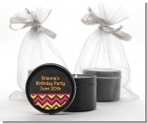 Birthday Girl Chalk Inspired - Birthday Party Black Candle Tin Favors