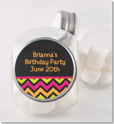 Birthday Girl Chalk Inspired - Personalized Birthday Party Candy Jar