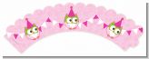 Owl Birthday Girl - Birthday Party Cupcake Wrappers