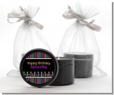 Birthday Wishes - Birthday Party Black Candle Tin Favors