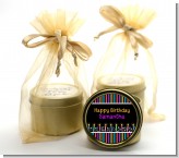 Birthday Wishes - Birthday Party Gold Tin Candle Favors