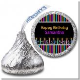 Birthday Wishes - Hershey Kiss Birthday Party Sticker Labels