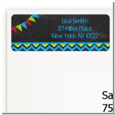 Birthday Boy Chalk Inspired - Birthday Party Return Address Labels