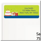 Birthday Cake - Birthday Party Return Address Labels