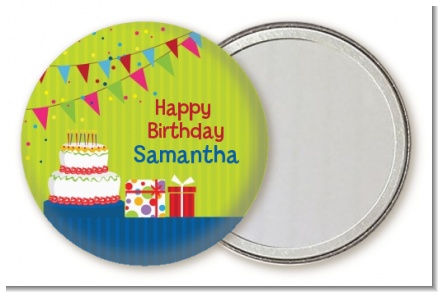 Birthday Cake - Personalized Birthday Party Pocket Mirror Favors