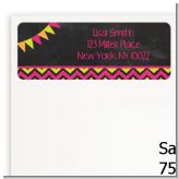 Birthday Girl Chalk Inspired - Birthday Party Return Address Labels
