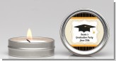 Black & Gold - Graduation Party Candle Favors