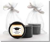 Black & Gold - Graduation Party Black Candle Tin Favors