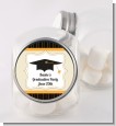 Black & Gold - Personalized Graduation Party Candy Jar thumbnail