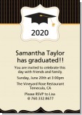 Black & Gold - Graduation Party Invitations