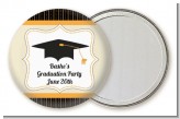 Black & Gold - Personalized Graduation Party Pocket Mirror Favors