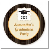 Black & Gold - Personalized Graduation Party Table Confetti