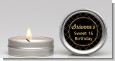 Black and Gold Glitter - Birthday Party Candle Favors thumbnail